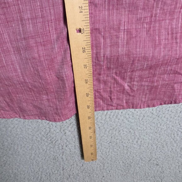 Structure Shirt Mens Size XL Magenta Slim Modern Fit Heathered Short Sleeve - Picture 7 of 11